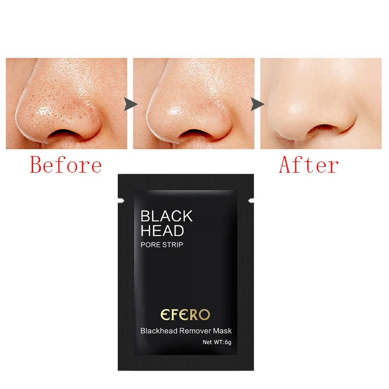 6g/Bag Blackhead Remover Bamboo Charcoal+ Volcanic Mud Balance Oil Clean Blackhead Face Masks For Suction Black Head Deep Clean