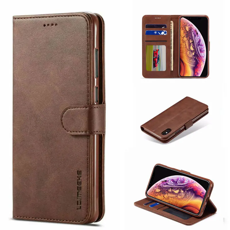 

Retro Flip Leather Case for iphone XR Xs Max Multi Card Wallet Holders Phone Case for iphone 6S SE 7 8 Plus Bag Cover Funda