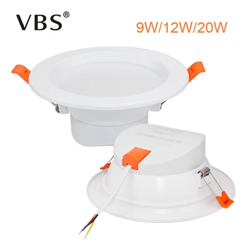 

Super Bright Led Downlight 3W 5W 9W 12W 20W Led Spot Lighting 220V Led Lamp Ceiling Panel Light Down Lights For Home Lighting