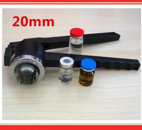

1 x 20mm Stainless Steel Manual Vial Crimper Flip Off Caps Hand Sealing Machine Tool