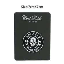 ROCKERS ENGLAND 13 череп кафе гонщик 59 Байкерский жилет тату крутая аппликация пришивная нашивка на заказ нашивка значок