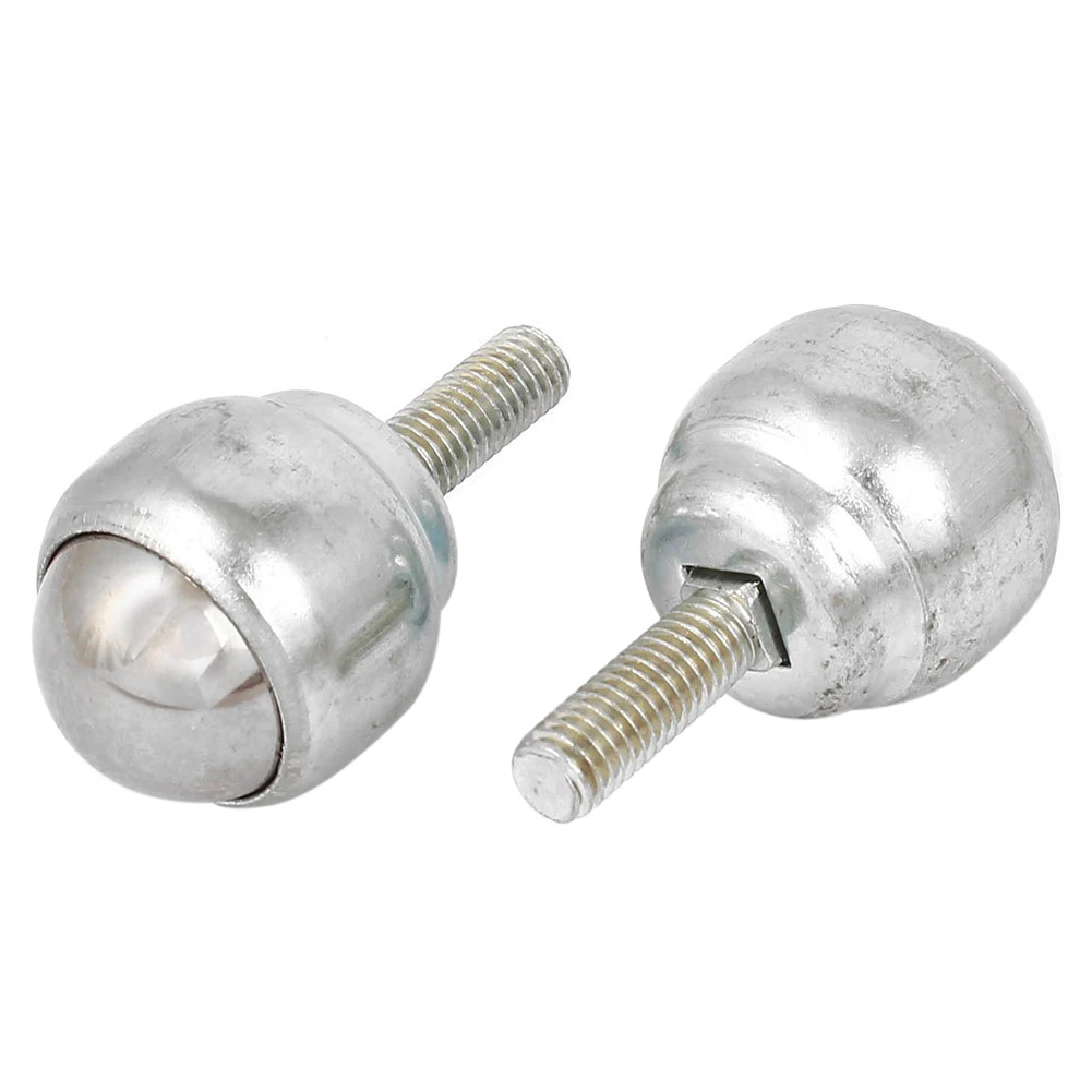 

M8 Male Thread Bolt Type Ball Transfer Bearing Unit Roller Silver Tone 2Pcs