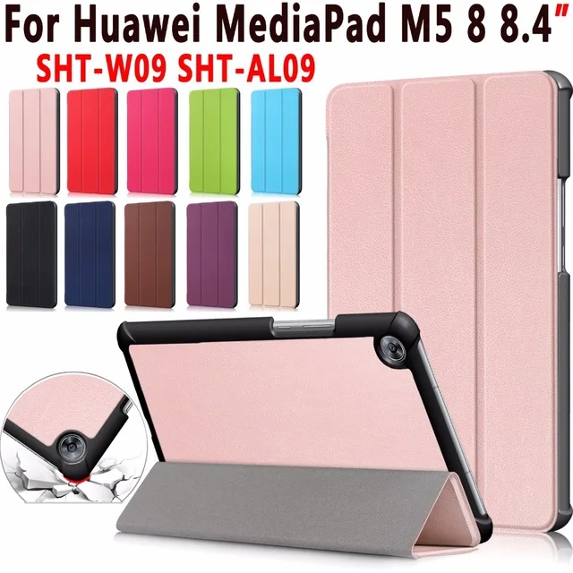 3 в 1 чехол из искусственной кожи умный подставка для Huawei Mediapad M5 8 4 5 дюйма планшета