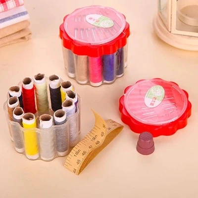 

Home portable Sewing box paper rulerThimble set Cross stitch sewing tools Mini storage kit sewing kits