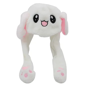 

Funny plush rabbit ear cap rabbit hat beating ear gift