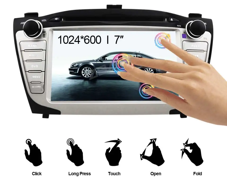 Cheap 7" Android 8.1 Oreo OS Car DVD Multimedia GPS Radio for Hyundai Tucson 2009-2015 & Hyundai ix35 2009-2015 YHIX35A 4