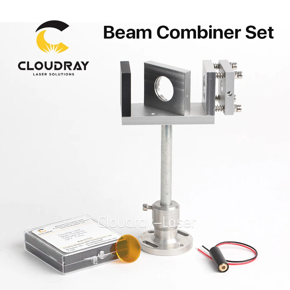 Cloudray Beam Combiner Set 20/25mm ZnSe Laser Beam Combiner + Mount
