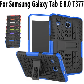 

Shockproof Silicone Case for Samsung Galaxy Tab E 8.0 T375 T377 SM-T375 Cover Tablet Hard Back Stand Case for Samsung Tab E 8.0