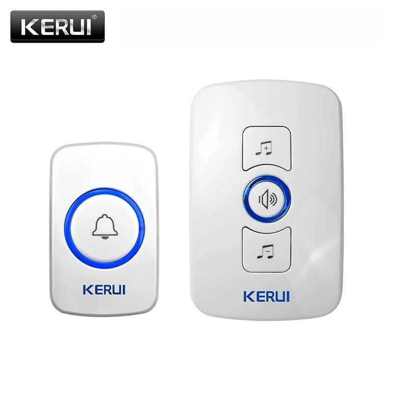 Kerui M525 беспроводной дверной звонок системы 32 Песни Дополнительный дверной звонок передатчик куранты Добро пожаловать охранной сигнализации build-антенна