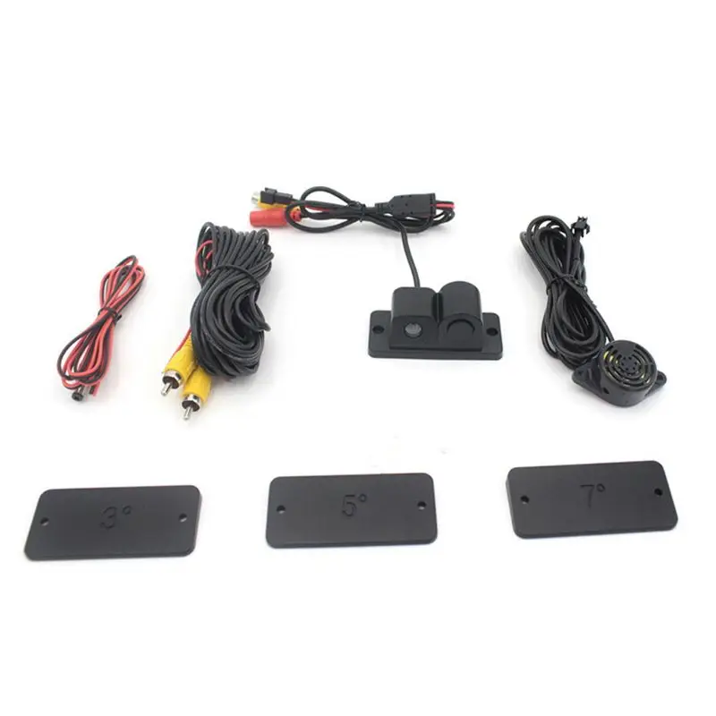

Car Intelligent Visual Reversing Radar Image Two In One Car Buzzer HD Night Vision Reversing Image Car Radar Camera