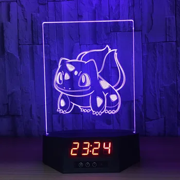 

Smart doll seed calendar night light 3D creative button remote control smart home LED lighting USB power supply 287