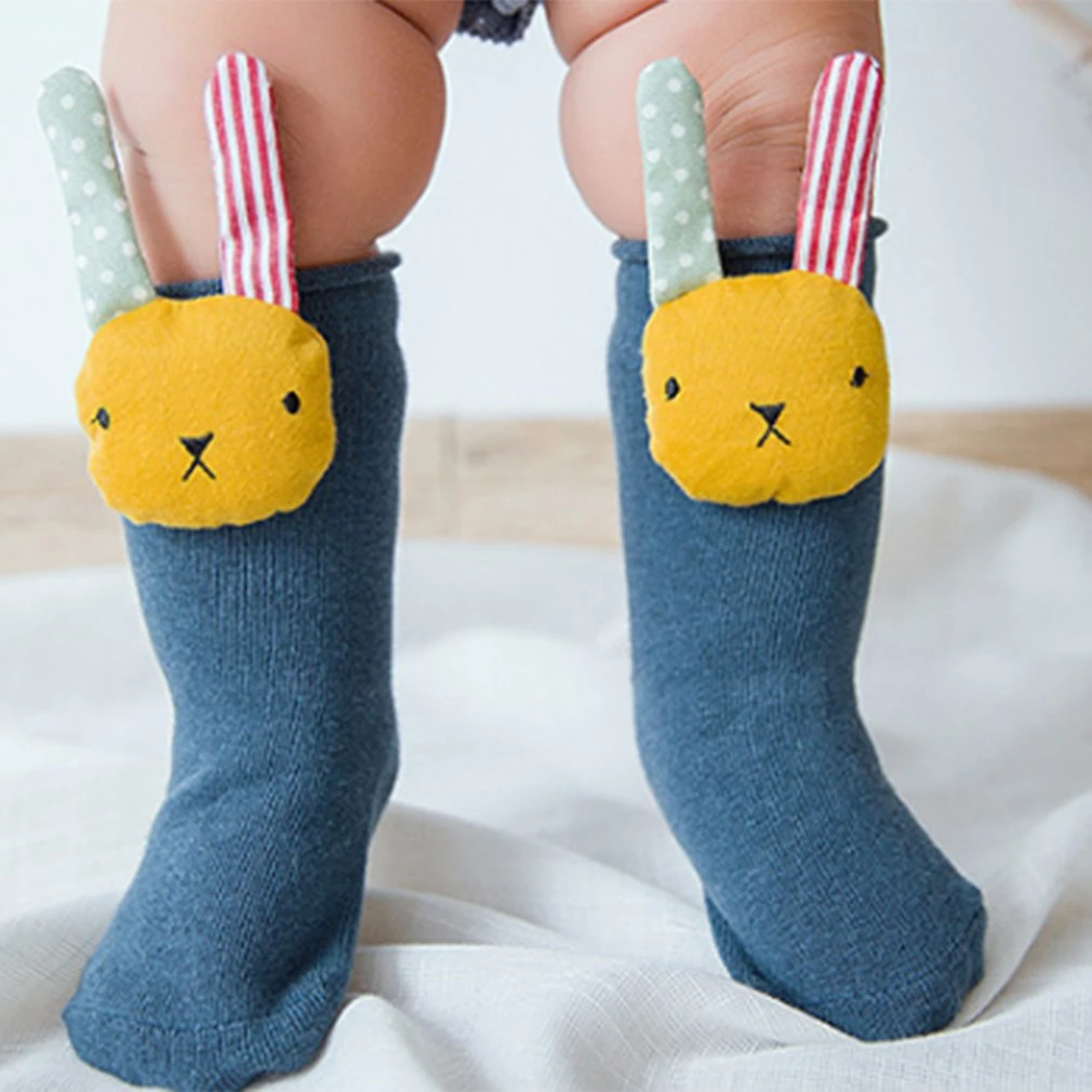 OUTAD Cartoon Cute Kids Socks Rabbit Animal Doll Baby Cotton Socks