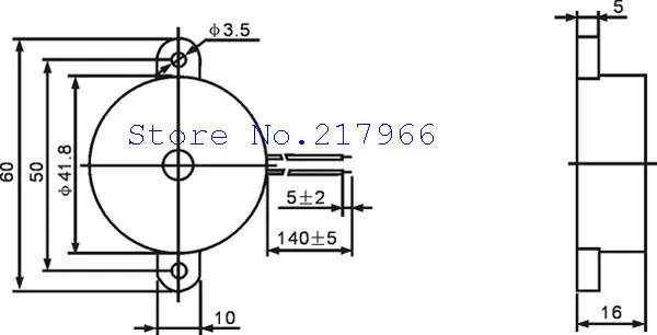 Звуковой сигнал пьезо STD 4216W 24 в прерывистый Размер звука: 42*16 мм|buzzer piezo|buzzer soundpiezo