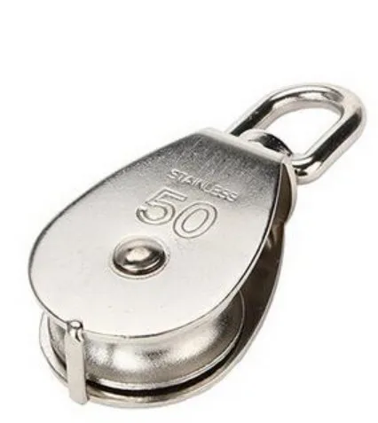 EDCGEAR 304 нержавеющая сталь M50 одиночный шкив подвесной провод буксирное колесо для