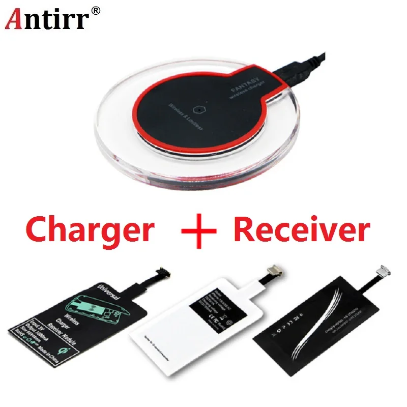 

Qi Wireless Charging Kit Transmitter Charger Adapter Receptor Receiver Pad Coil Type-C Micro USB kit for iPhone Xiaomi Huawei