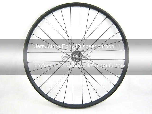 Best price at $190 Cheap 29er carbon mtb bike front wheel thru axle 15mm hub 30mm width high quality