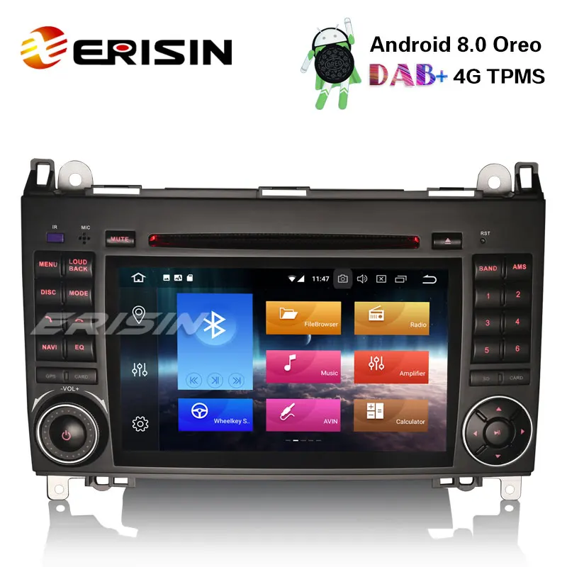 Erisin ES7472B 7 &quotAndroid 8 0 Автомобиль Радио DVD gps навигации DAB + 4G для Mercedes Benz W169 Sprinter Vito