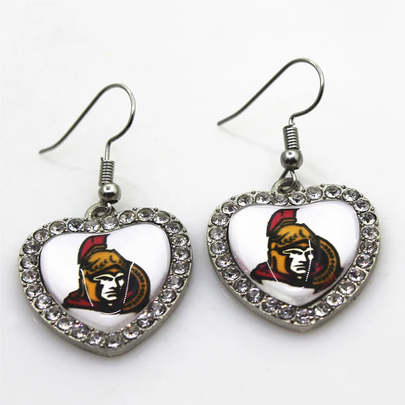Ice Hockey 5pair/lot Ottawa Team Earrings For Women Fashion Sport Charms Jewelry Earrings Jewelry Sports Earring