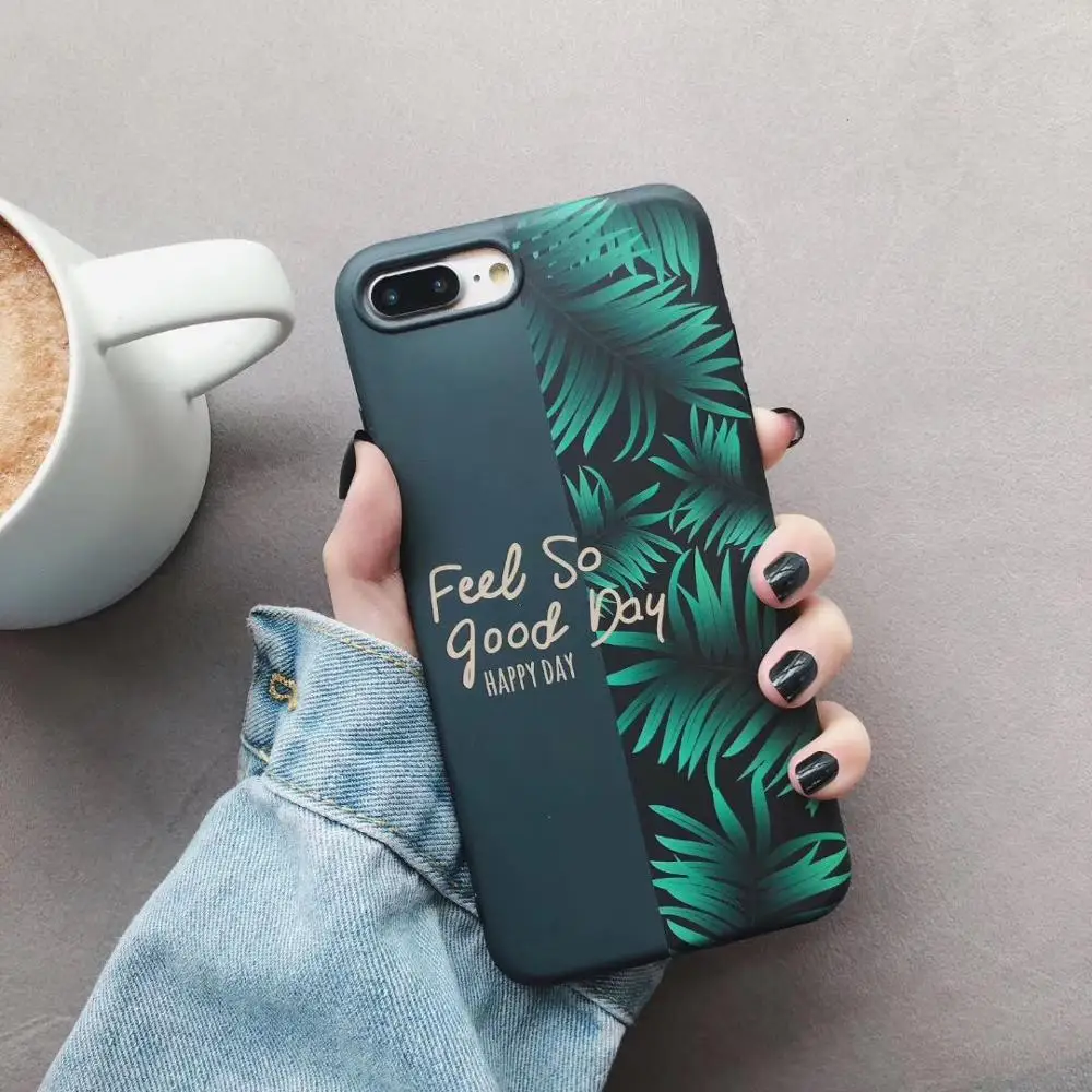

Xsmax Feel so good XR Phone Case Soft TPU imd Full Cover For iPhoneX/XS 7/8plus 6s/6p 7/8 P20/P30 Nova3 Skinny Shell Protection