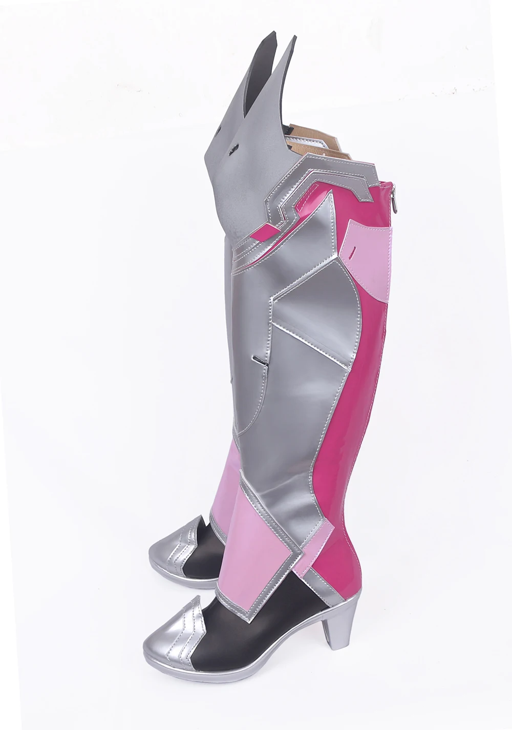 Game OW Mercy Angela Ziegler Pink Skin Cosplay Boots Shoes (4)