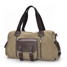 Marke Männer Vintage leinwand männer reisetaschen frauen wochenende handgepäck & taschen freizeit duffle bag großraum Handtaschen