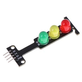 

1PC Mini DC 5V LED Traffic Light Module Red Yellow Green LED Display For Arduino Light Beads Accessories 56*21*11mm