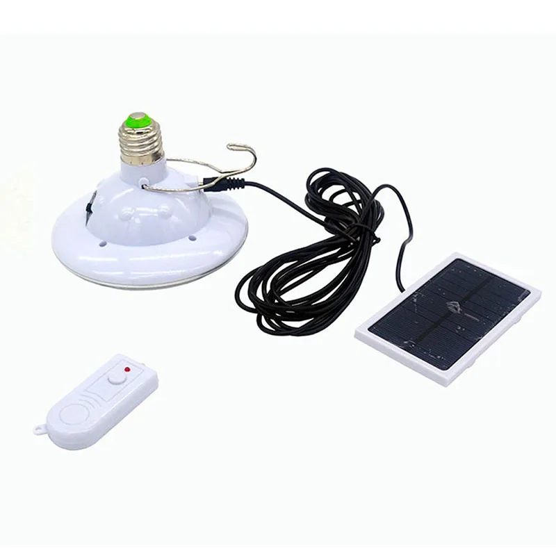 Remote Solar Lamp Indoor Lighting Emergency LED Tent Camping Led Light Portable Floodlight Solar Pendant Reflector