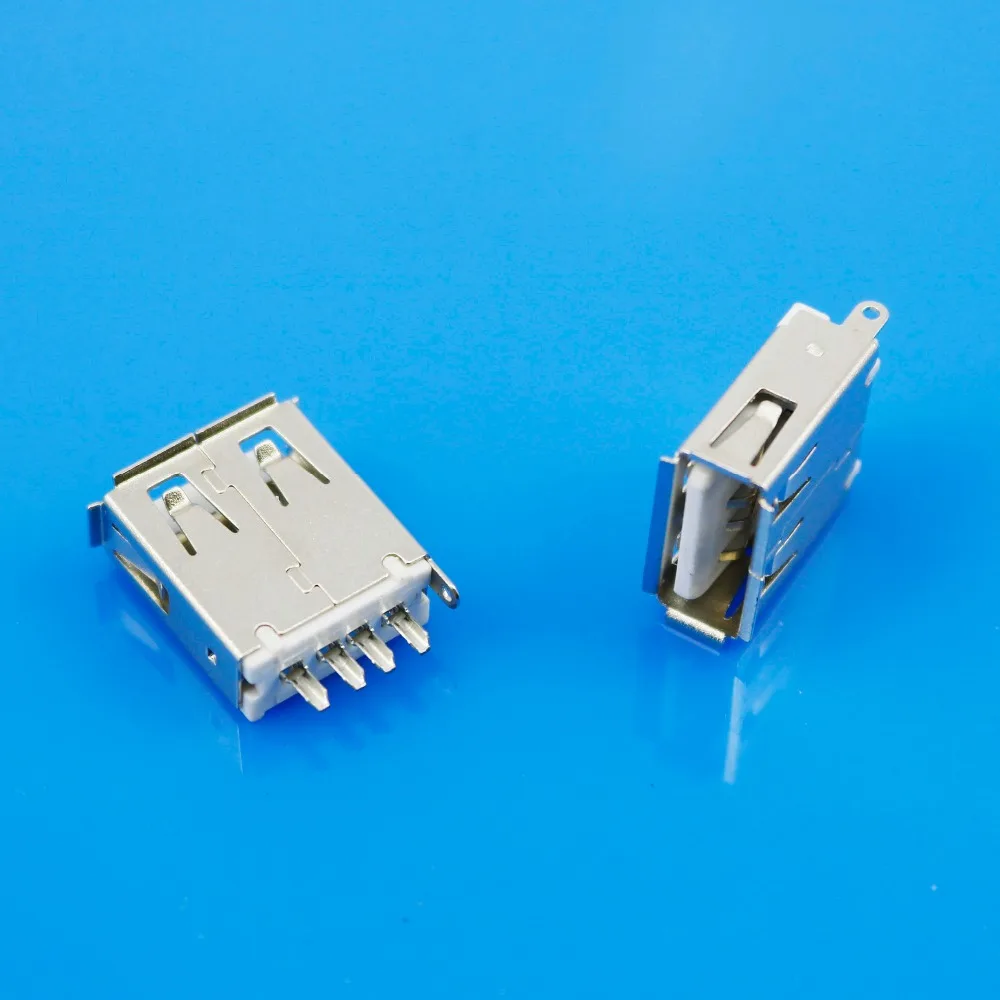 Male usb jack 2.0 Plug USB b type female plug connector 180 degrees