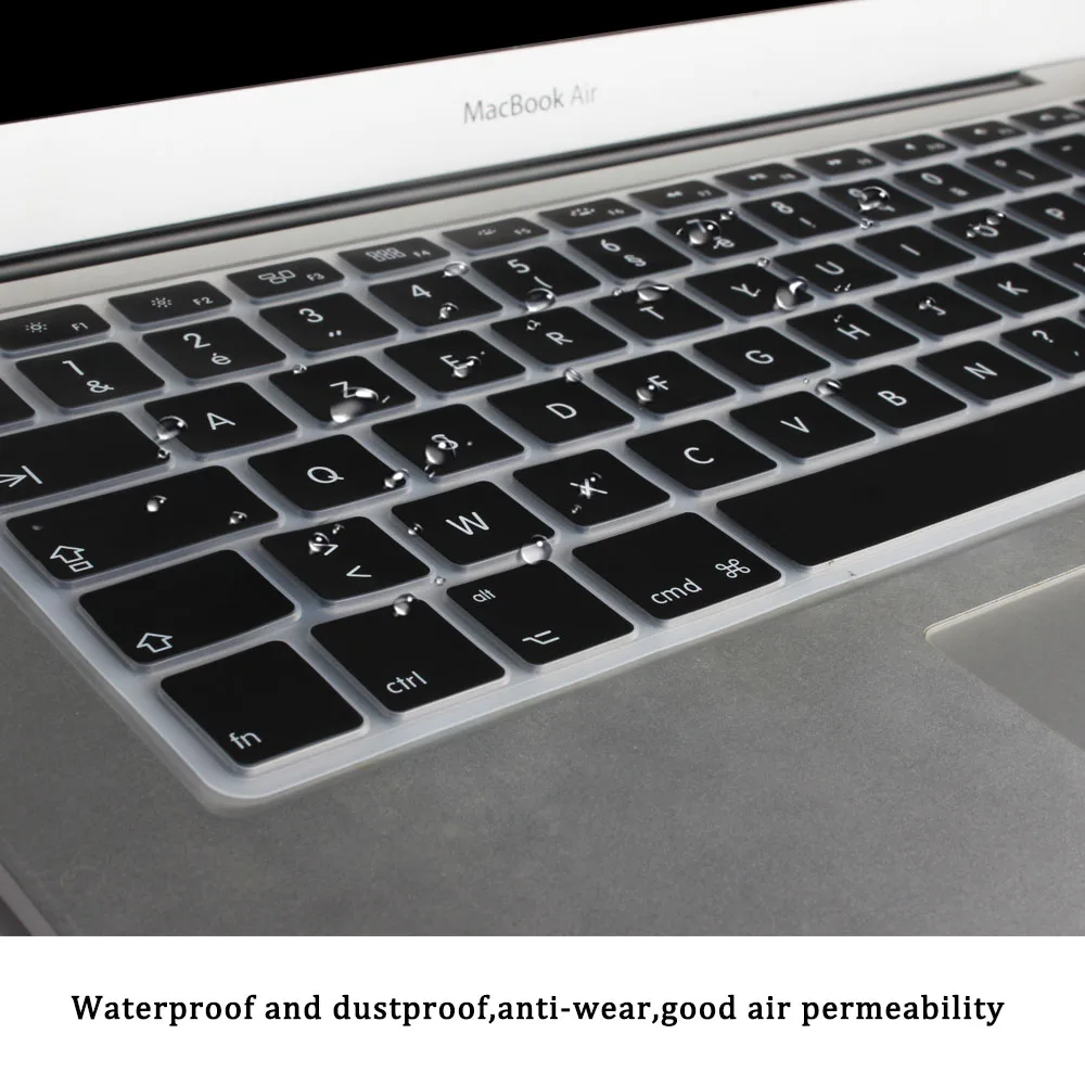 Водонепроницаемый французский UK/EU клавир AZERTY силиконовый чехол кожи протектор