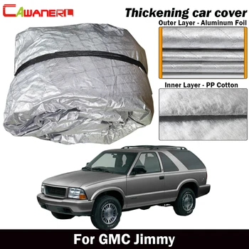 

Cawanerl For GMC Jimmy Thick Cotton Car Cover Waterproof Sun Rain Hail Snow Resistant Outdoor Car Cover All Weather Suitable