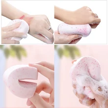 1 шт. мягкая губка для очистки лица Круглый спонж слоеное лицо макияж Губка косметический спонж макияж инструменты