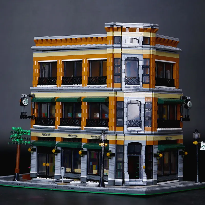 

2017 New LEPIN 15017 4616Pcs Starbucks Bookstore Cafe Model Building Kits Blocks Bricks Toy Gift Educational Children Day's Gift