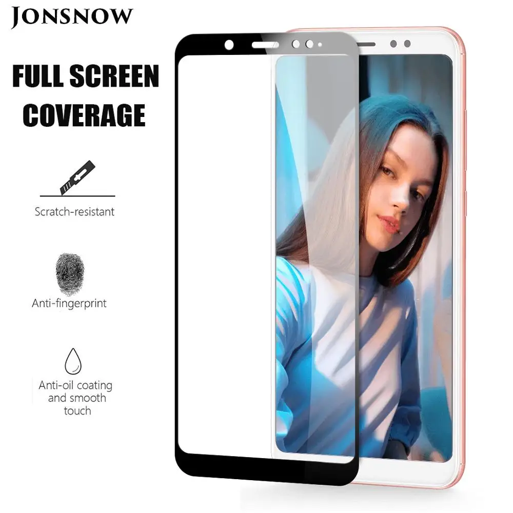 N-KXM1338_1_JONSNOW Tempered Glass for Xiaomi Redmi Note 5 Global Version Full Cover Screen Protector for Xiaomi Redmi Note 5 Pro 4GB 64GB