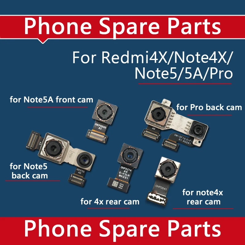 

Kwainee High Quality for redmi pro Rear Back Main Camera Module for Xiaomi Redmi 4x note 4x 5 5a front camera replacement