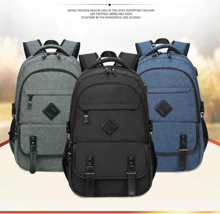 Многофункциональные мужские рюкзаки для ноутбука с зарядкой через usb для подростков, Модный водонепроницаемый рюкзак из Оксфорда для путешествий, школьная сумка