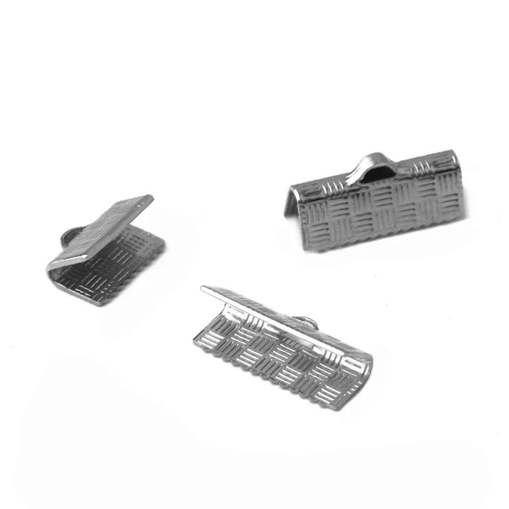 40-pcs-N-o-Desvanece-a-o-inoxid-vel-Fastener-Fechos-Tampas-Tom-de-Prata-Cord