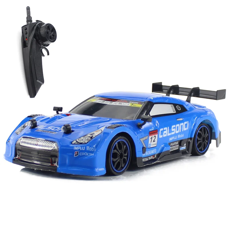 RC автомобиль для GTR/Lexus 4WD Дрифт гоночный автомобиль Чемпионат 2,4 г внедорожный Rockstar радио транспортное средство с дистанционным управлением электронные игрушки - Цвет: GTR Blue