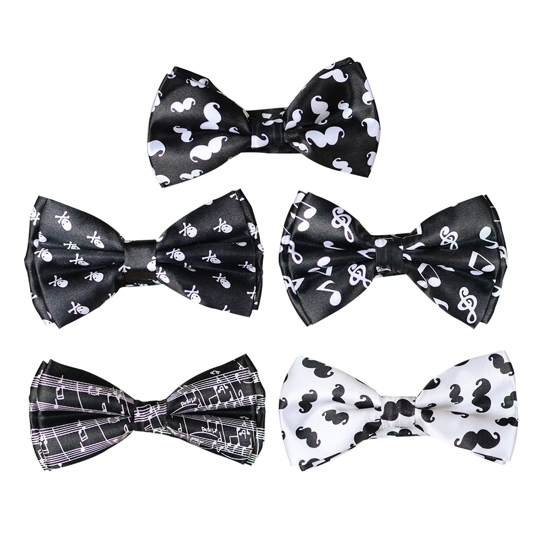 

Fashion Women Mens Unisex Tuxedo Classic Bowtie Sound Spectrumd Music Score Mix Adjustable Gravata Butterfly Tie