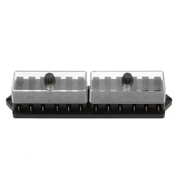 

WSFS Hot 12-channels fuses box fuse holder for car fuse flat plastic 12V