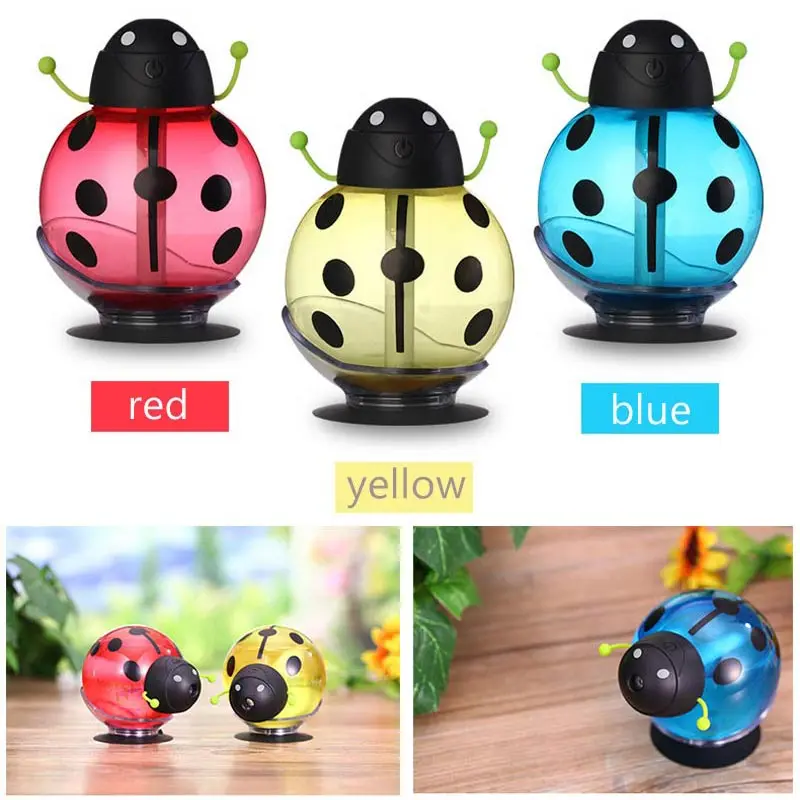 

Mini Cartoon Air Humidifiers 360 Rotation Air Diffuse With LED Night Light Suitable For Family & Office & Car Humidifier