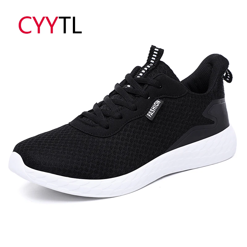 

CYYTL 2019 Spring Men's Shoes Breathable Outdoor Casual Sneakers Mesh Lace-up Comfortable Walking Male Tenis Feminino Zapatos