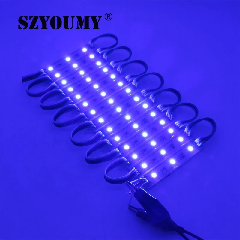 SZYOUMY 1000 шт. 5050 SMD 3 светодиодный s светодиодный модуль белый/теплый белый/красный/зеленый/синий водонепроницаемый реклама лампа DC 12 В оптовая