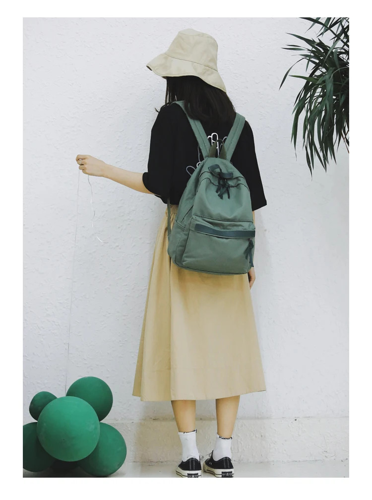 Menghuo High Quality Women Canvas Backpack Teenage Girls Leisure Backpack Bag Vintage Stylish Female School Bag Bookbag Mochilas (7)