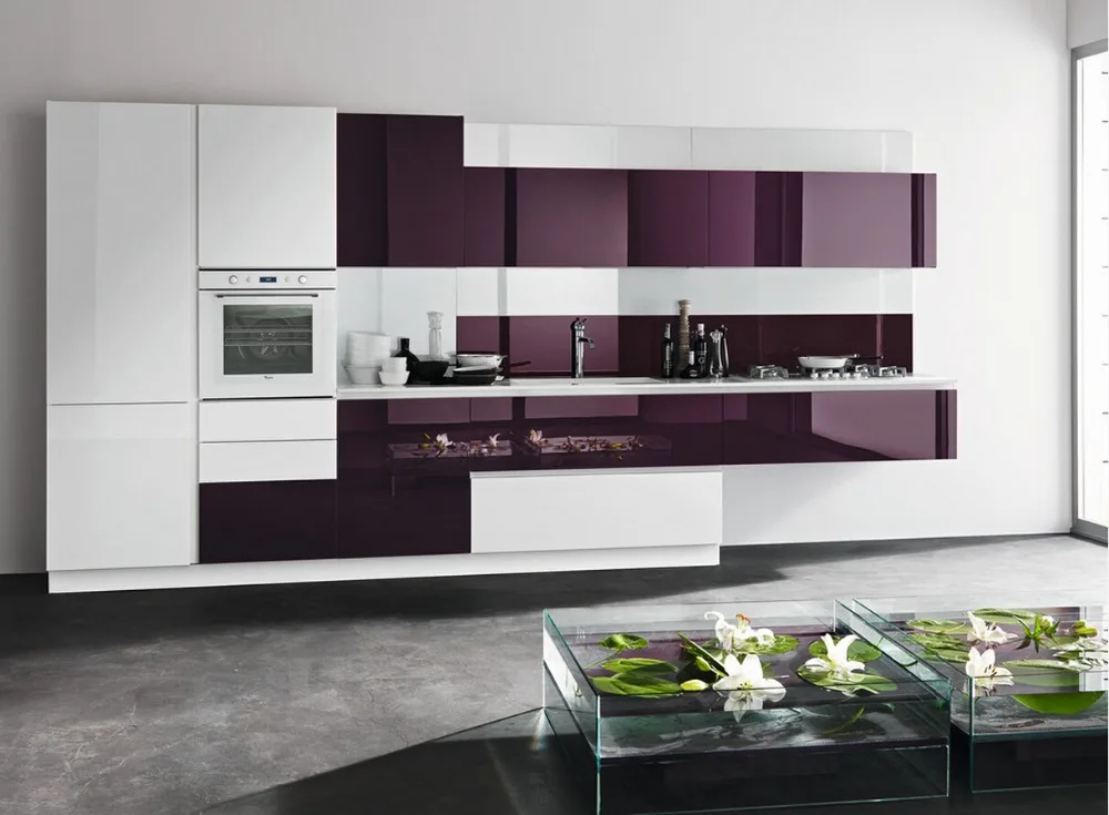 Online Get Cheap High Gloss Kitchen Cabinets Aliexpress