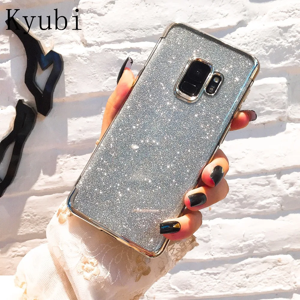 

Bling phone case for samsung S8 S9 A6 A8 plus J2 pro 2018 J5 Prime J3 J7 A3 A7 A5 2016 2017 note 9 8 s6 s7 edge glitter fundas