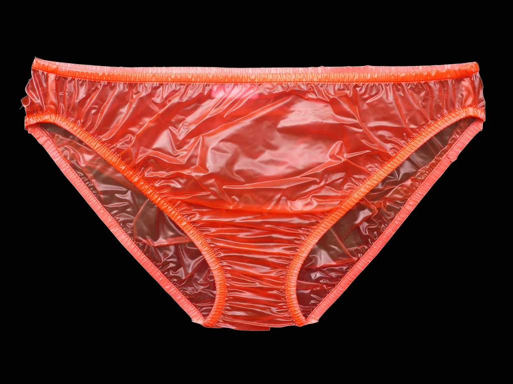 

ABDL PVC Adult Baby Plastics Bikini Pants New Underwear Color Red 3 Pack