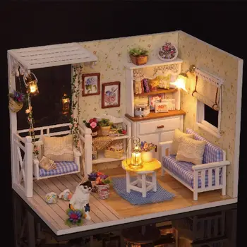 

Children Handmade DIY Cabin Princess Room Model Girls Toy Girlfriend Birthday Gifts Educational Toys