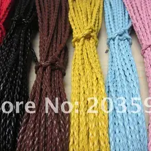 S3080 1000 шт смешанных цветов Плетенный из искусственной кожи шнурок для подвески с застежкой Омаров 45 см