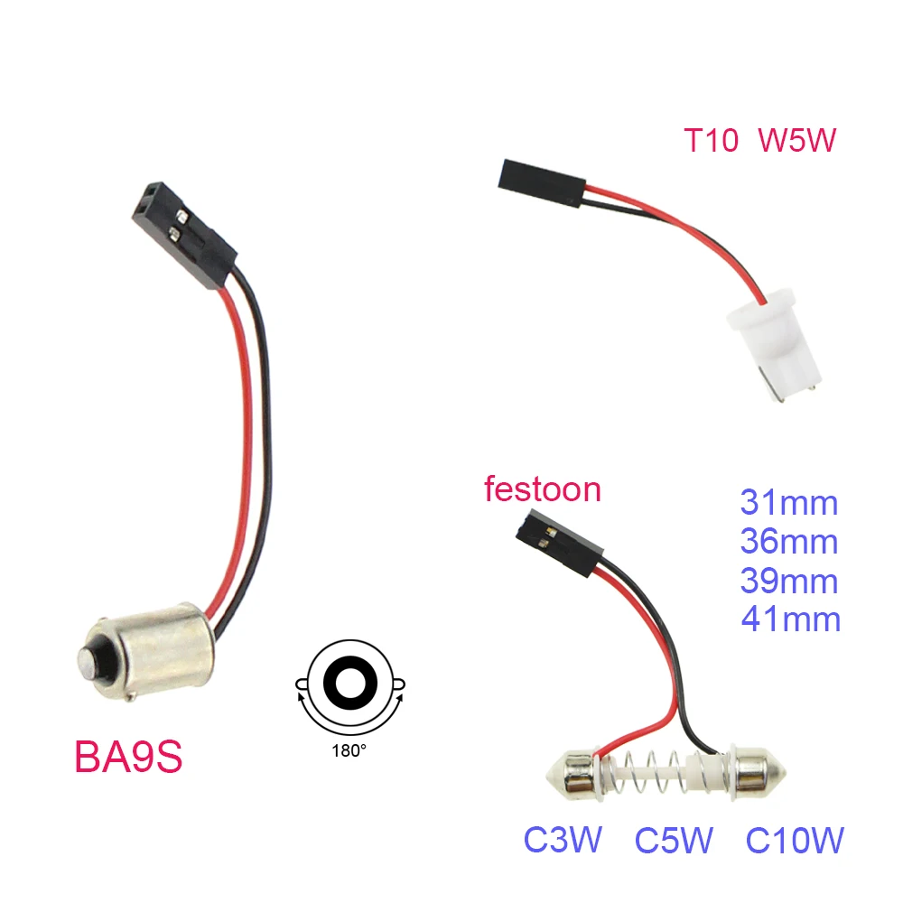 KEIN T10 w5w C3W C5W C10W BA9S T4W фестонная автомобильная светодиодная лампа COB индикатор
