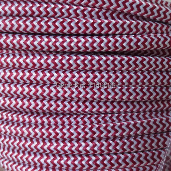 

10 meters 2 core 0.75mm2 Textile Electrical Wire Color Braided Wire Fabric Covered Electrical Power Cord Wire Cable